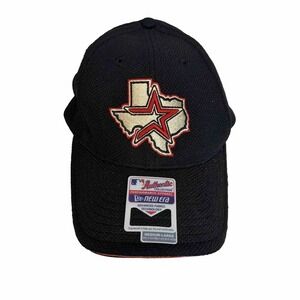 Vintage Houston Astros New Era Fitted Hat Size Medium -‎ Large Navy Blue